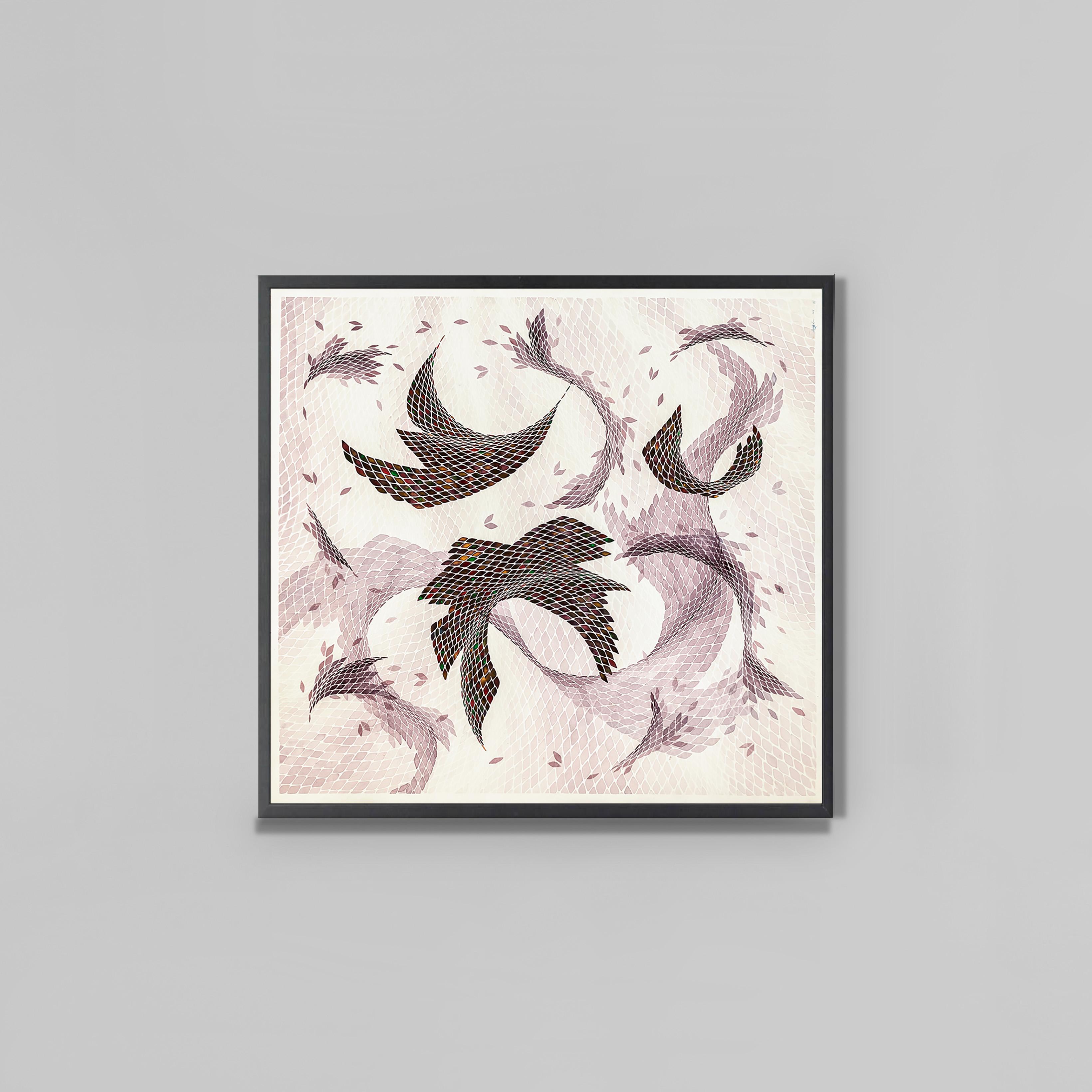 Timothy Hyunsoo Lee 
Composition III
Aquarelle sur papier			
113 x 109 cm