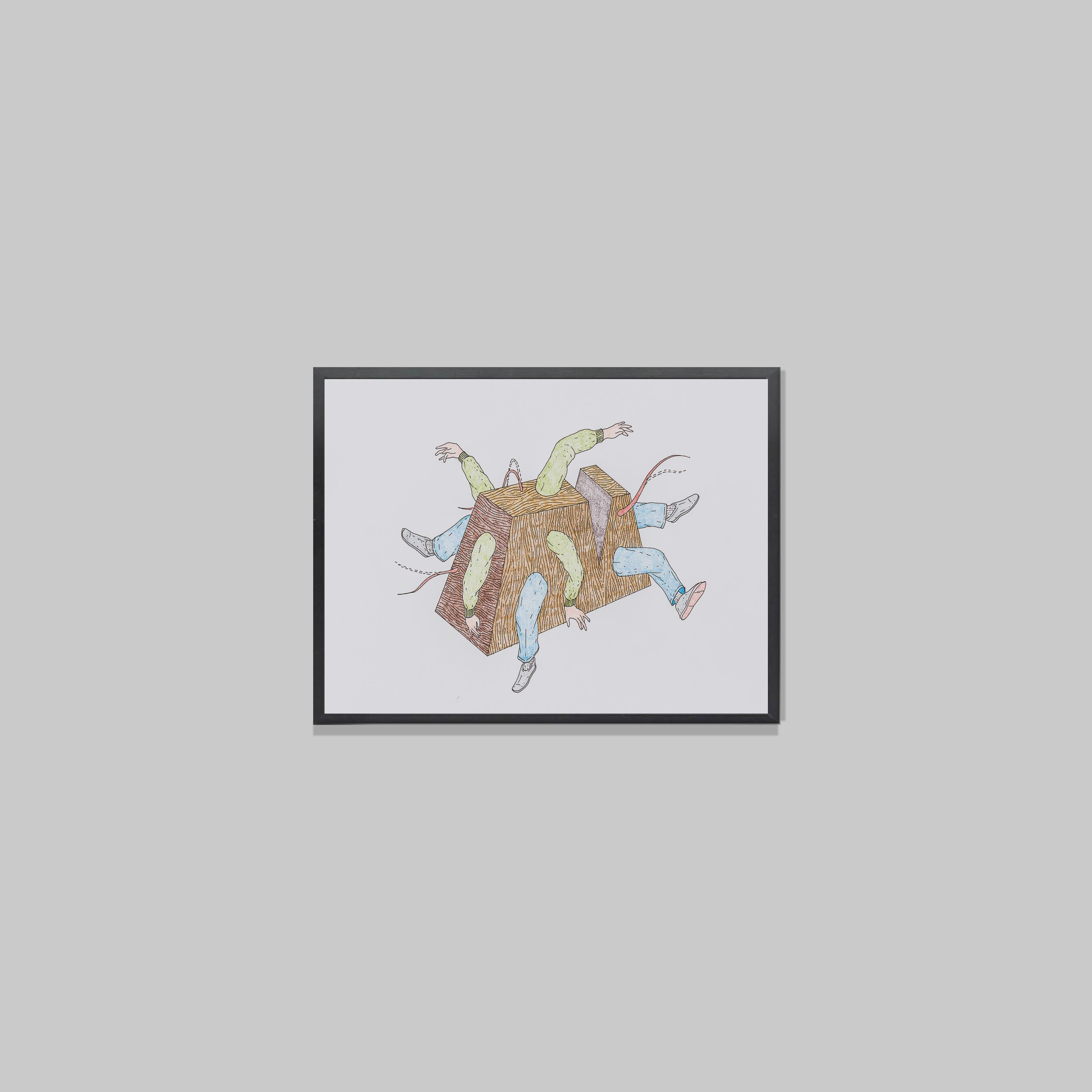 Martin Lord
Octopus, 2010
Encre et crayon de couleur sur papier	
21 x 30 cm
