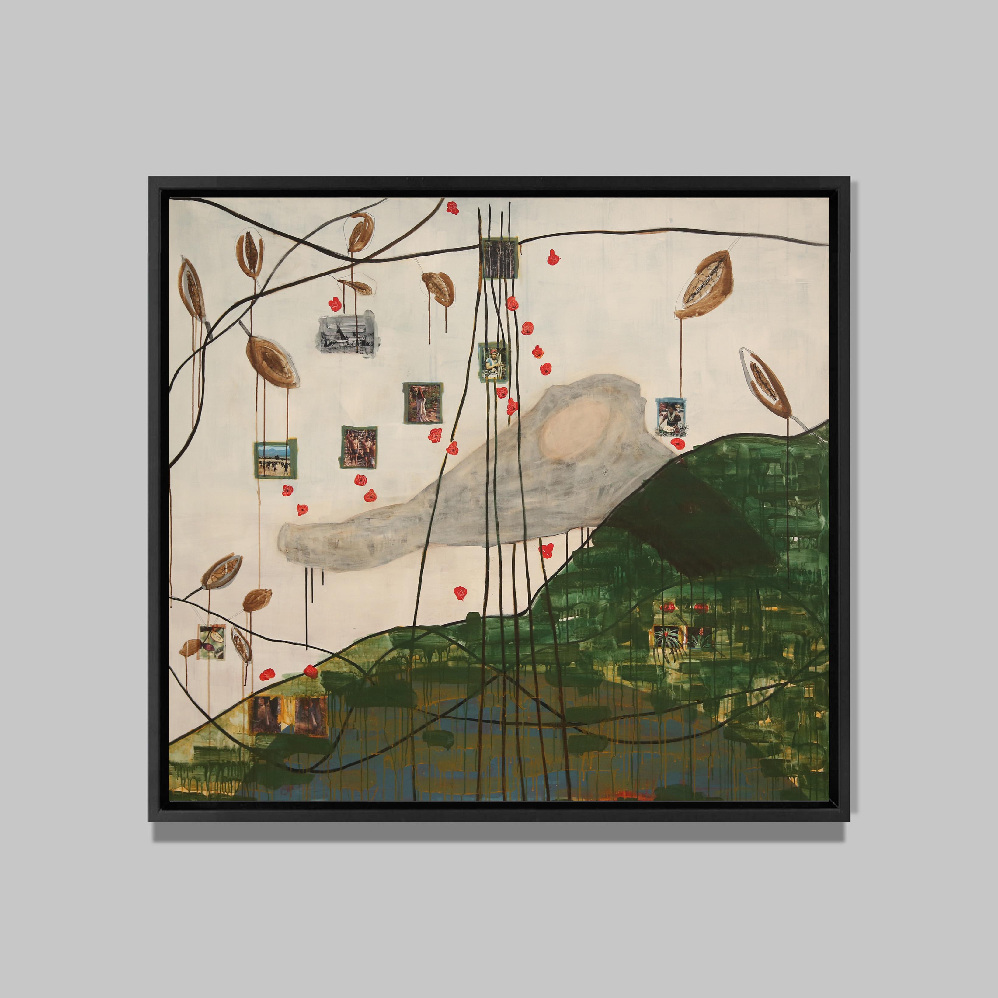 Homo Sapiens, 2015
Acrylique et collages sur toile
156 x 174 cm