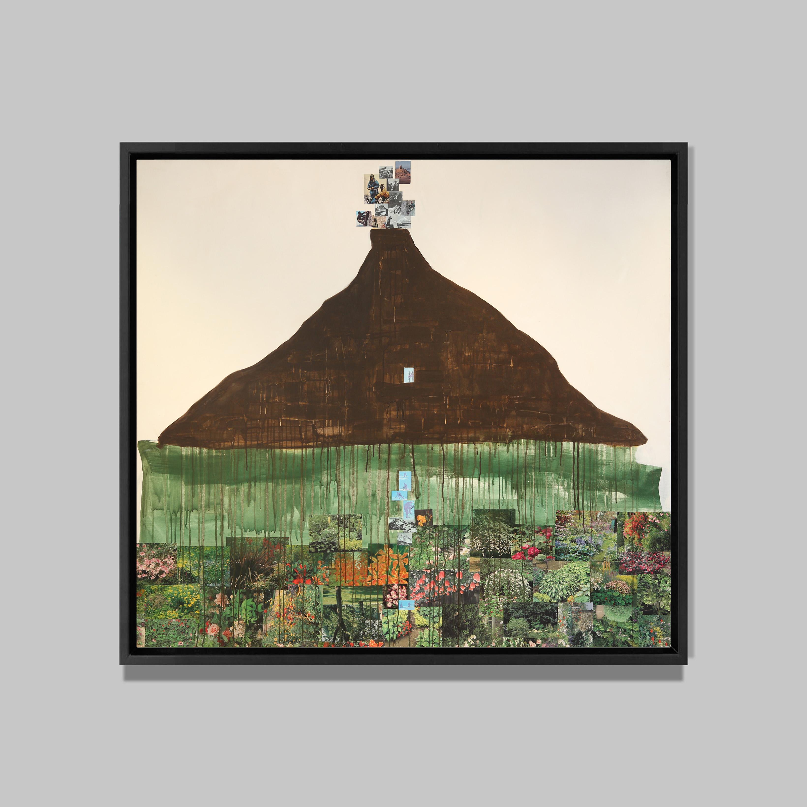 Toujours plus haut, 2015
Acrylique et collages sur toile
156 x 174 cm