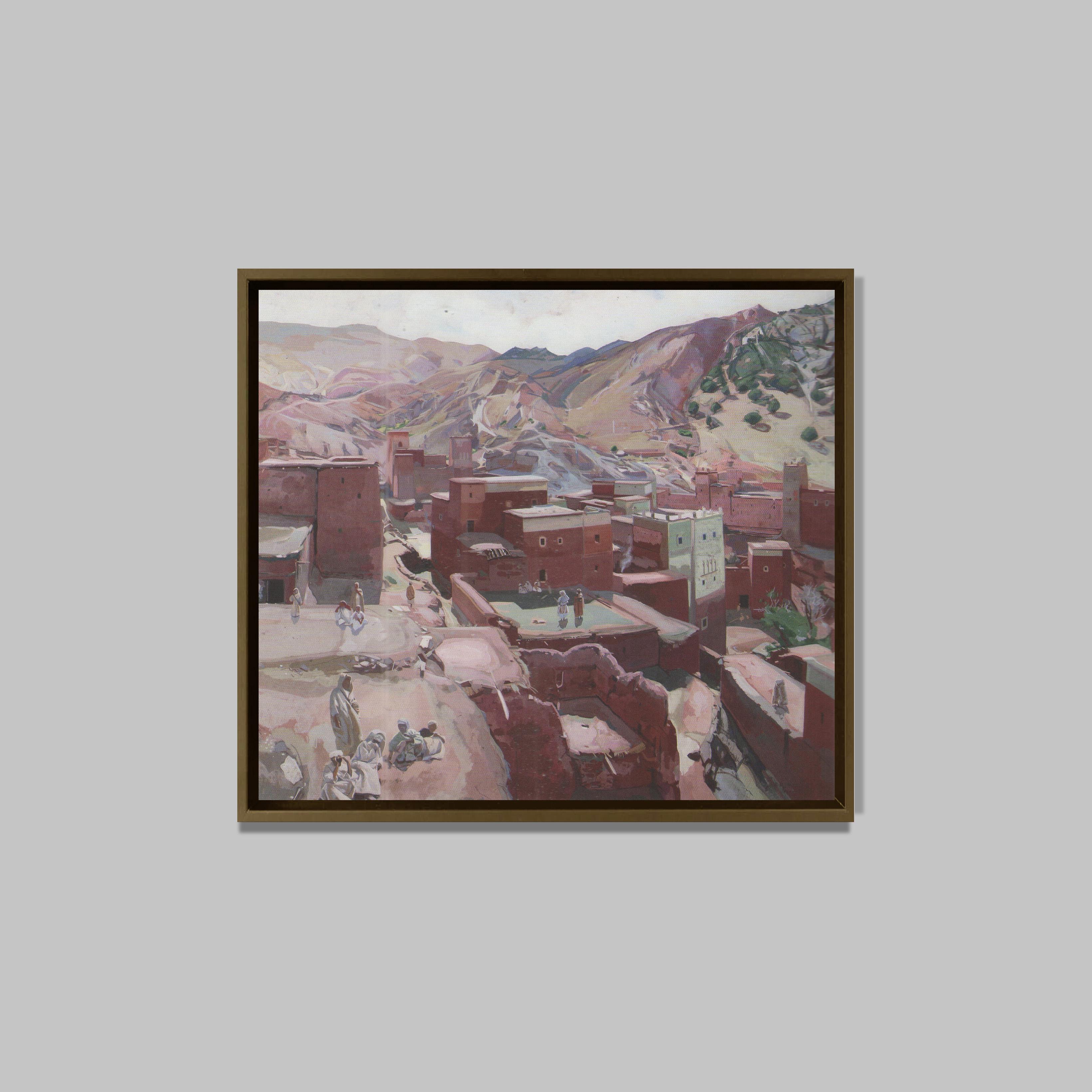 Kasbah à lnemiter, 1959
Huile et technique mixte sur panneau
84 x 90 cm