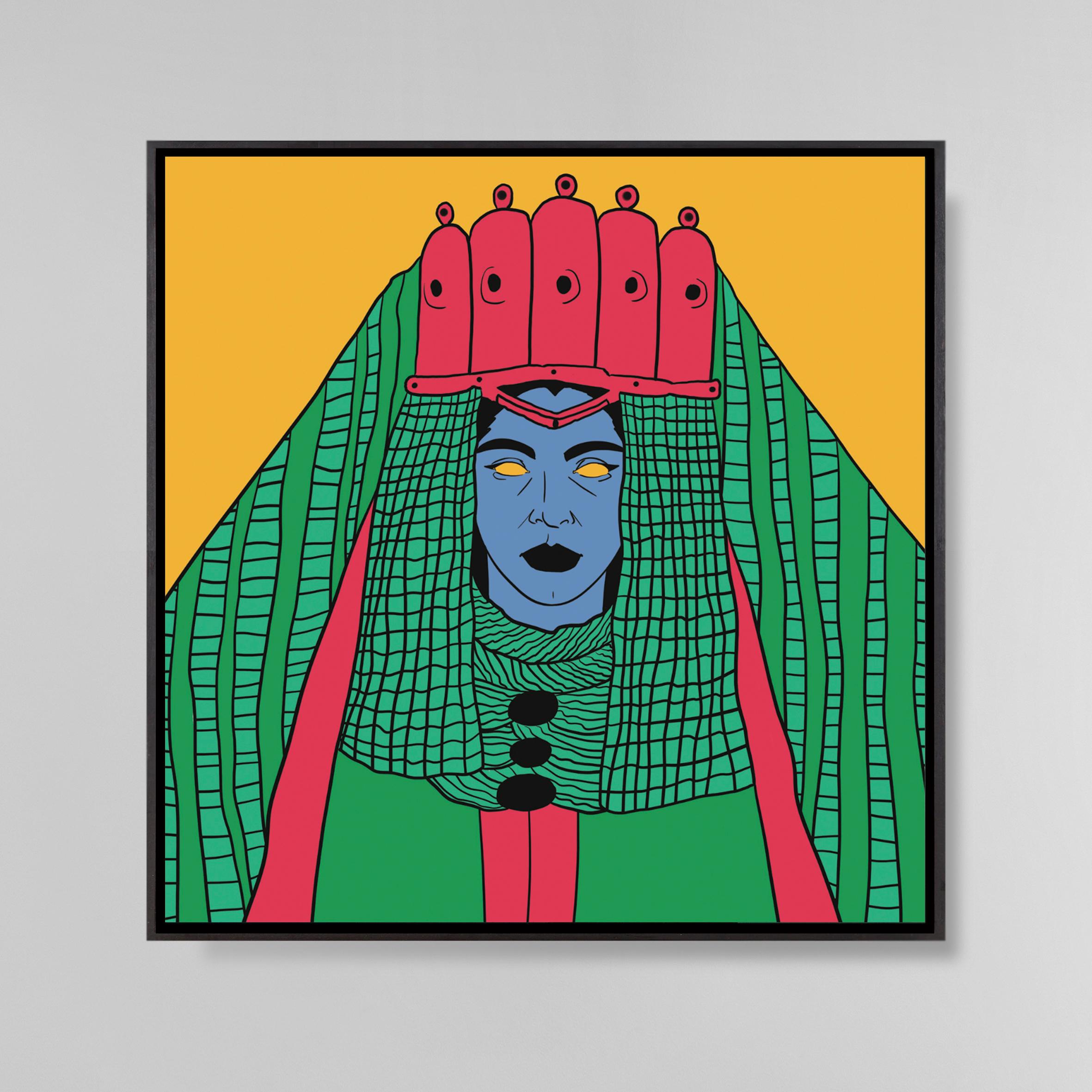 Femme fassia, 2019
Dessin digital sur papier
100 x 100 cm